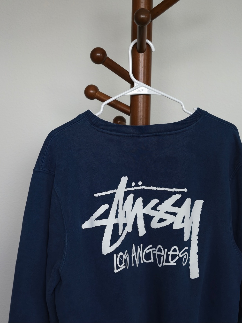 Stussy Navy Crewneck Sweatshirt Los Angeles limited edition